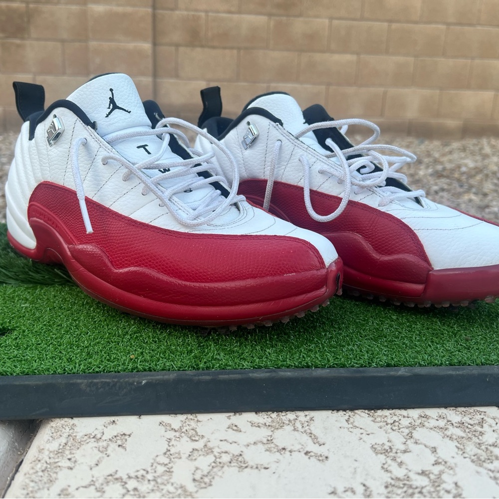 Jordan 12 “Cherry” Golf Shoes